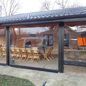 rulouri transparente pentru terase